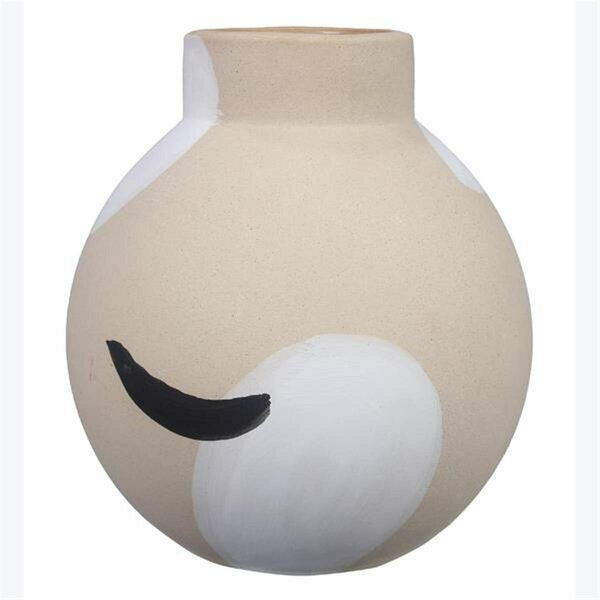 Youngs 7.1 in. Stoneware Hand Painted Vase 12472